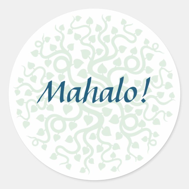 Stickers Floral Mahalo petits ronds (Devant)