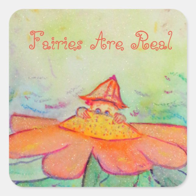 Stickers Flower Fairy Garden Art Customisé (Devant)