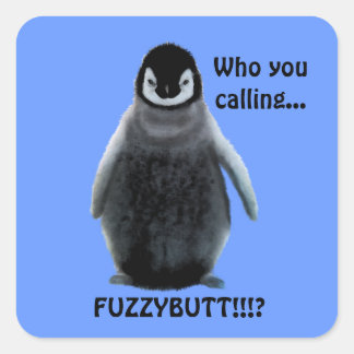 Stickers Fluffy Baby Penguin mignonette drôle