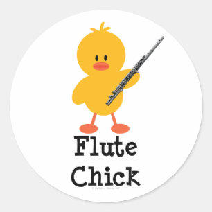 Stickers Flute Chick