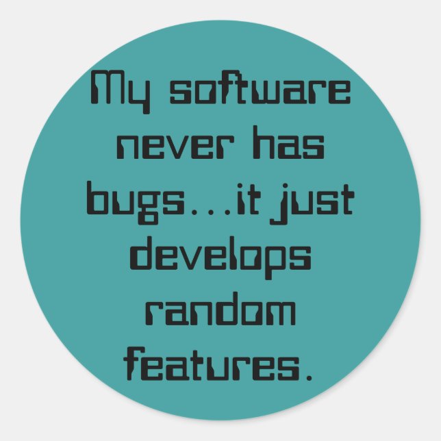 Stickers Fonctionnalités aléatoires (Devant)