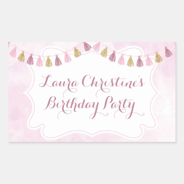 Stickers for a Birthday Party (Front)