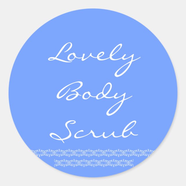 Stickers for Body Scrubs (Front)