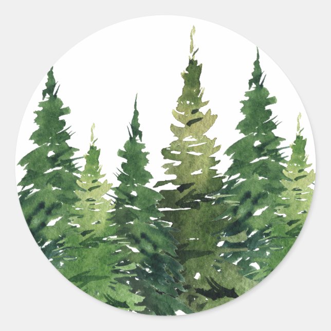 Stickers - Forêt d'aquarelle (Devant)