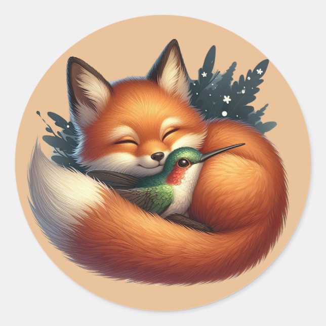 Stickers Fox mignonne (Devant)