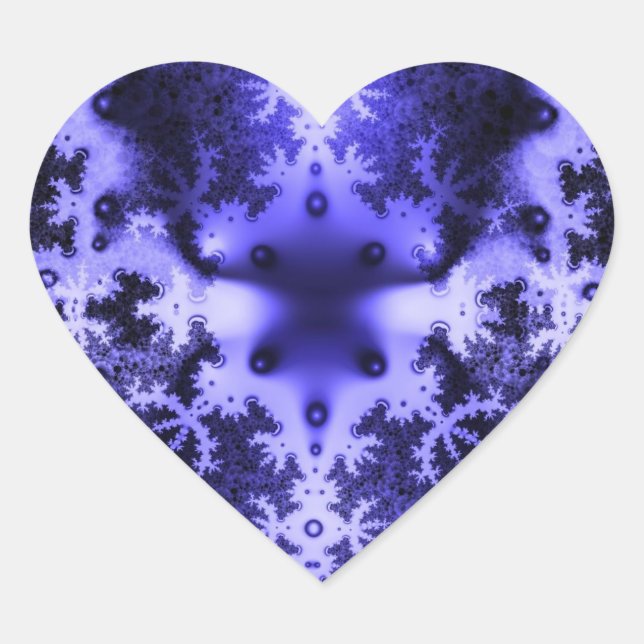 Stickers Fractal Bleu (Devant)