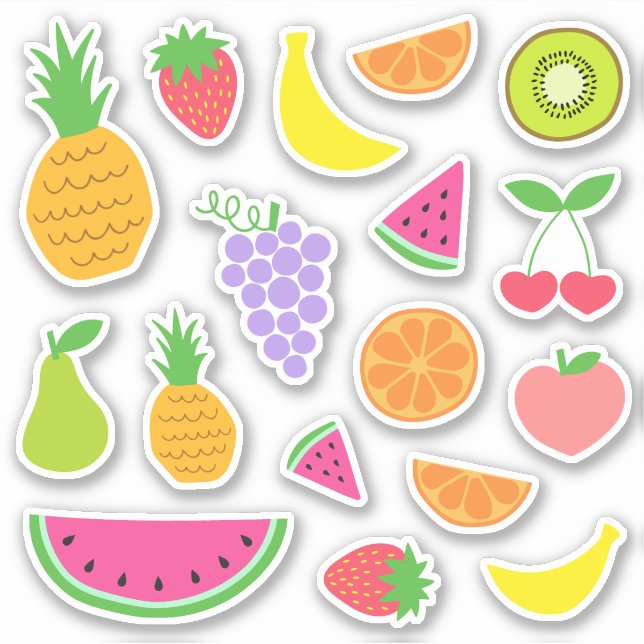 Stickers Fruit mignon - Frutti TWOtti Anniversaire (Devant)