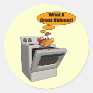 Stickers - Funny Turkey Hideout