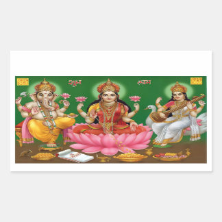 Stickers Ganesha, Lakshmi & Saraswati