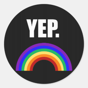 Stickers Gay pride amusant Yep