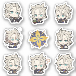 Stickers Genshin Impact Chibi Albedo