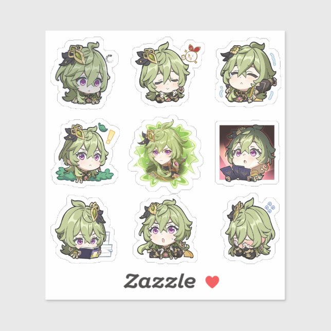 Stickers Genshin Impact Collei (Feuille)