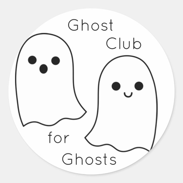 Stickers Ghost Club (Devant)
