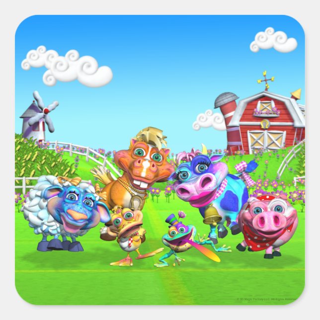 Stickers GiggleBellie Farm Animals (Devant)