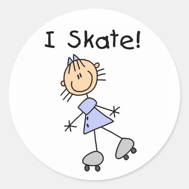 Stickers Girl I Skate Sticker (Devant)