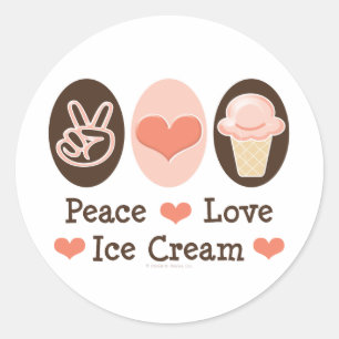 Stickers Glace Peace Love