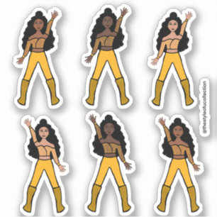 Stickers Gold Spark Dancer