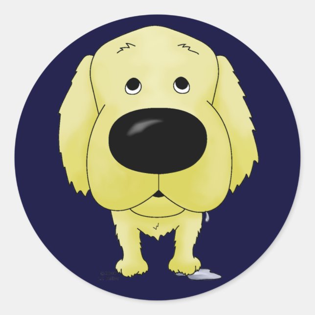 Stickers Golden Retriever (Devant)