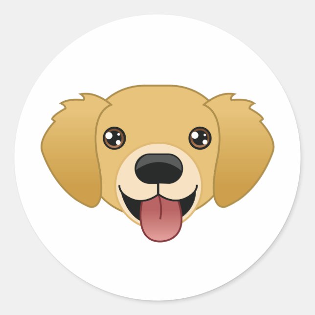 Stickers Golden Retriever (Devant)