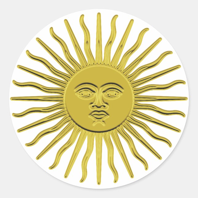 Stickers Golden Sunburst (Devant)