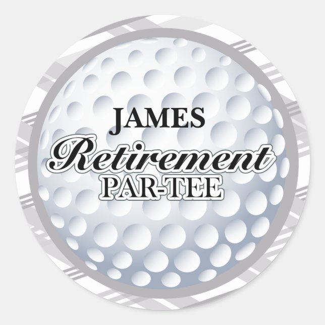 Stickers Golf Retirement Party (Devant)