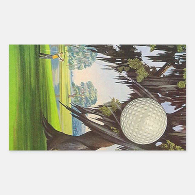 Stickers Golf vintage Sport Golf Voyage (Devant)