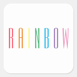 Stickers grand Carré RAINBOW