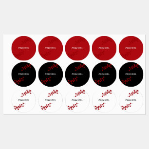 Stickers Gras Rouge Floral