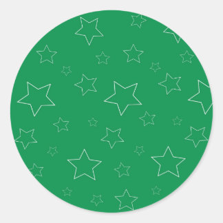Stickers Green Stars