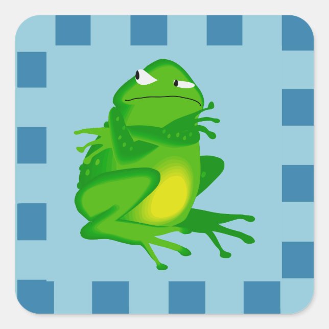 Stickers Grenouille en colère (Devant)