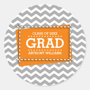 Stickers Gris Chevron Motif sur mesure