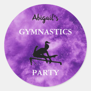 Stickers Gymnastique violet