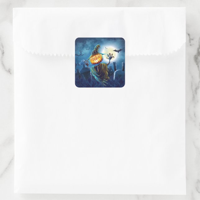 Stickers Halloween Citrouille (Sac)