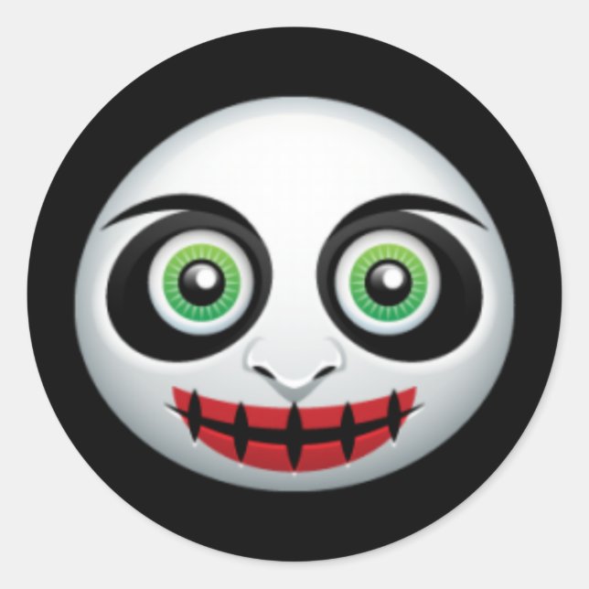 Stickers Halloween clown effrayant (Devant)