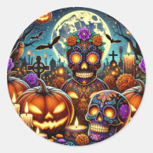 Stickers Halloween day of dead