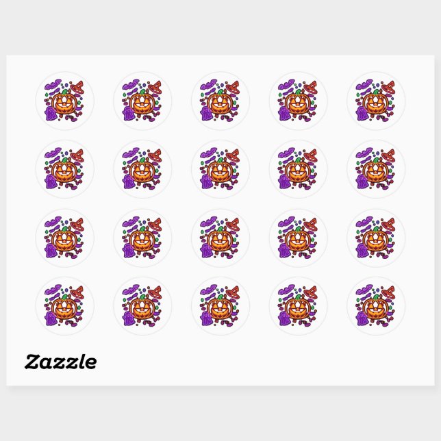 Stickers Halloween éffrayant (Feuille)