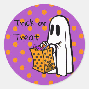 Stickers Halloween Fantômes ou traitements