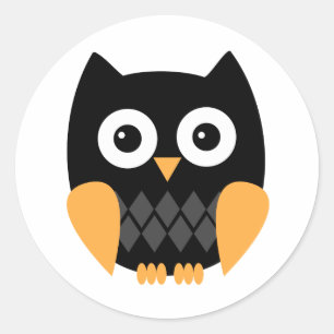 Stickers Halloween hibou