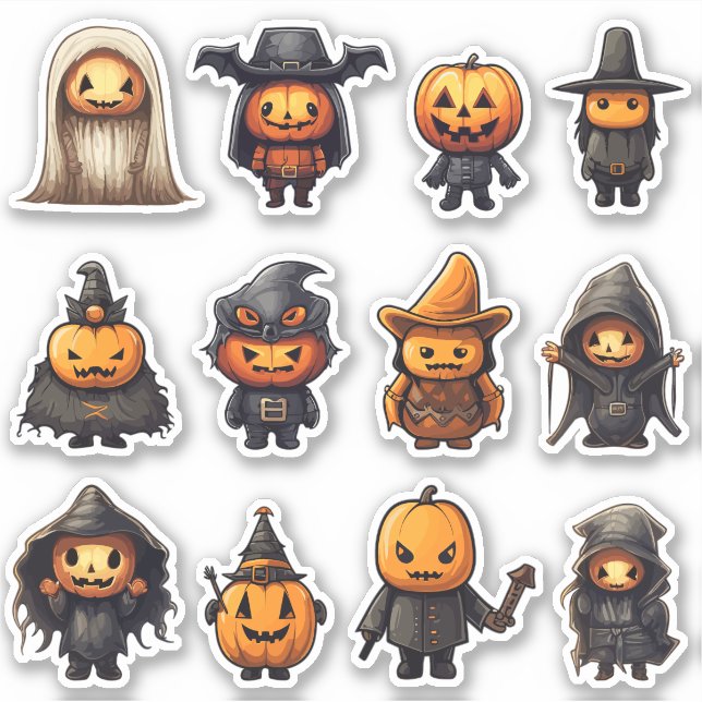 Stickers Halloween Jack-O-Lantern (Devant)