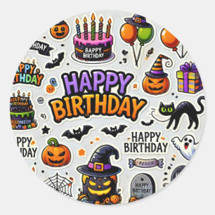 Stickers Halloween mix par basket-ball