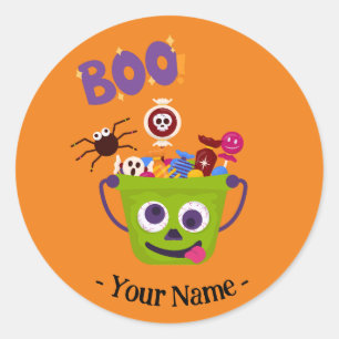Stickers Halloween "Monstre de bonbons en formatio