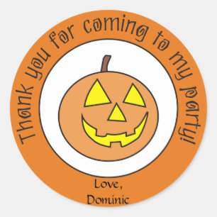 Stickers Halloween personnalisés Citrouilles effra