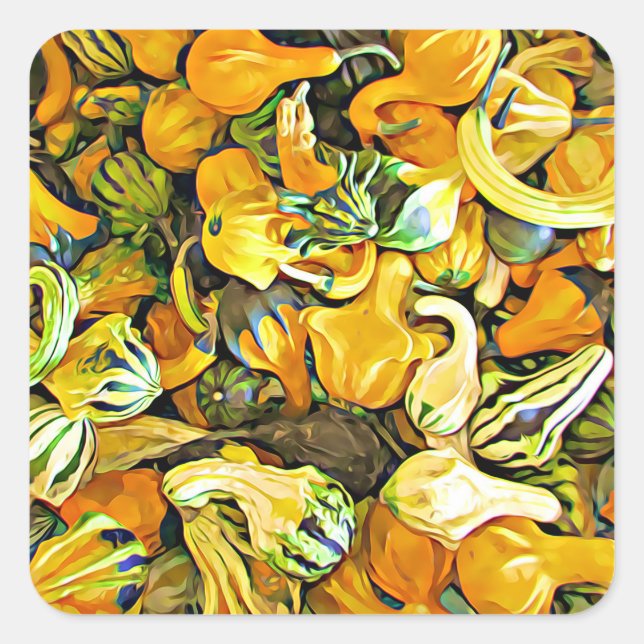 Stickers Halloween Squash et Gourds décoratifs (Devant)