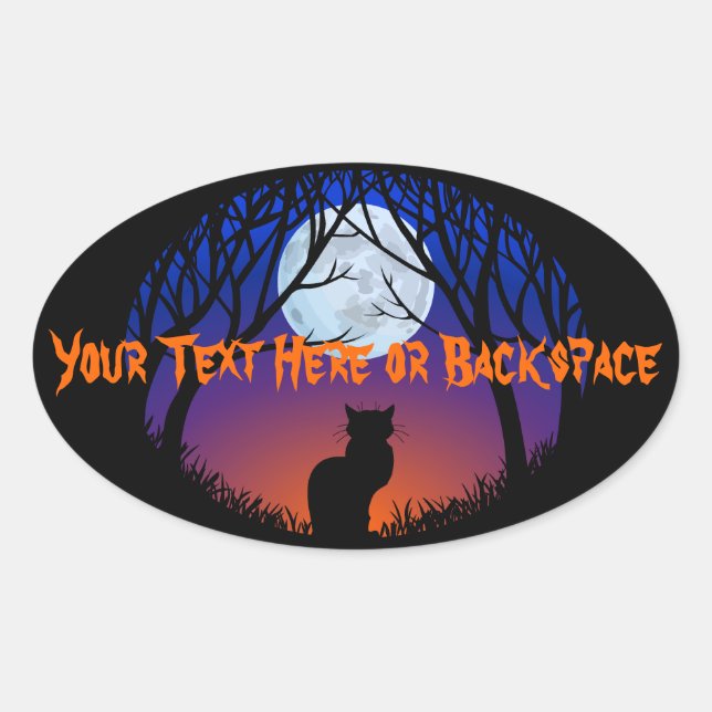 Stickers Halloween Sticker Éffrayant personnalisé (Devant)
