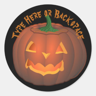 Stickers Halloween Stickers Citrouille personnalis