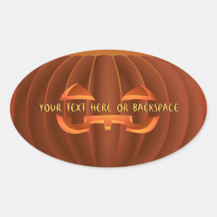 Stickers Halloween Stickers Citrouille personnalis