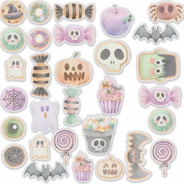 Stickers Halloween Sweets (Devant)