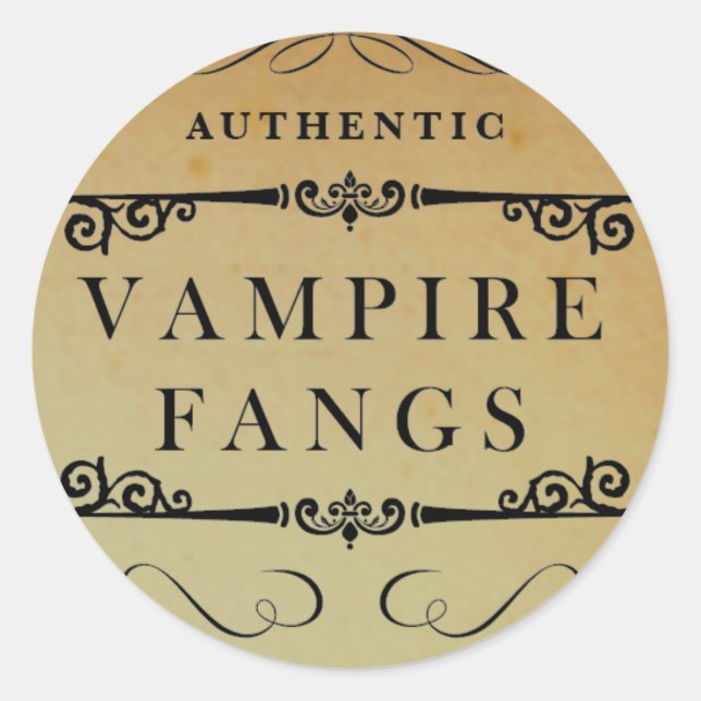Stickers Halloween Vampire Apothecary (Devant)