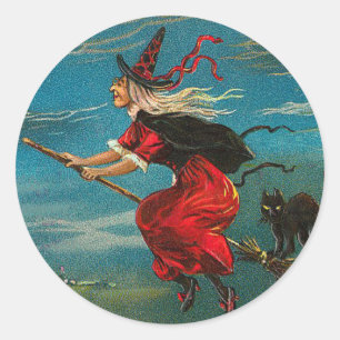 Stickers Halloween vintages - Tricoter ou traiter
