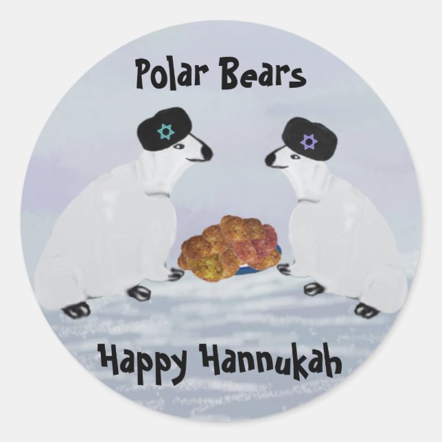 Stickers Hannukah Nights Ours Polaires (Devant)